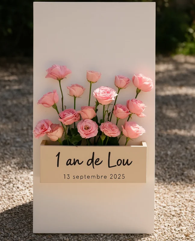 Panneau Floral Bienvenue Stop Trottoir MCA